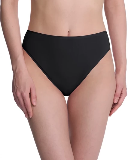 Женское нижнее белье Natori, 3 шт. Короткое хлопковое белье Bliss Bare с высокой талией, 778346MP black/black/black