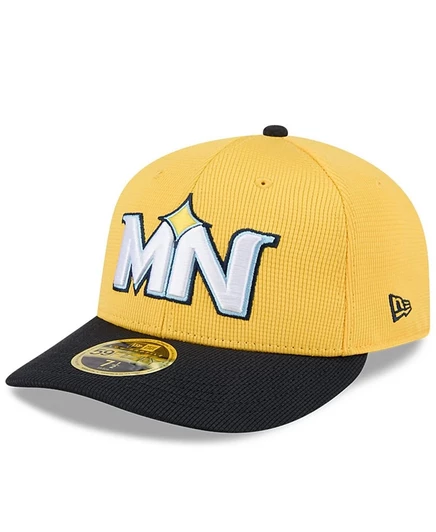 Мужская кепка New Era 59FIFTY Minnesota Twins City Connect, желто-черная