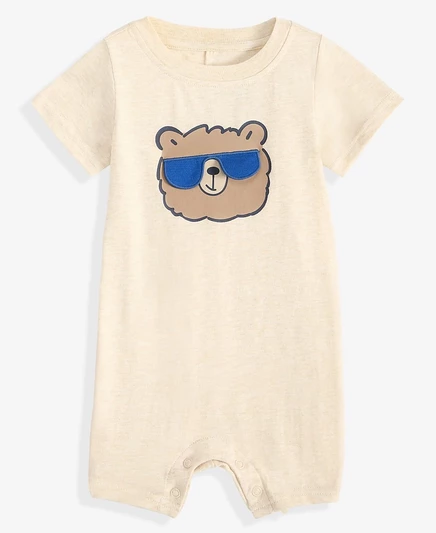 Солнцезащитный костюм First Impressions Baby Boys Bear Glasses, эксклюзивный цвет слоновой кости/крем Macy's
