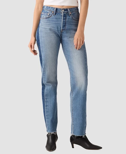 Женские джинсы Levi's 501 Curve с прямыми штанинами и высокой посадкой, синие