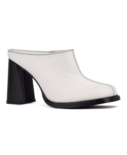  Женские туфли на каблуках Moon Mule white