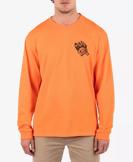 Мужская футболка с длинным рукавом Hurley totally orange