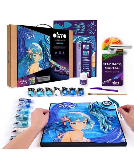 Набор для 3D росписи Wise Elk MANGA Water 29×29 см, мульти