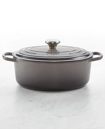 Жаровня Le Creuset Signature 4,7 л овальная, бежевая