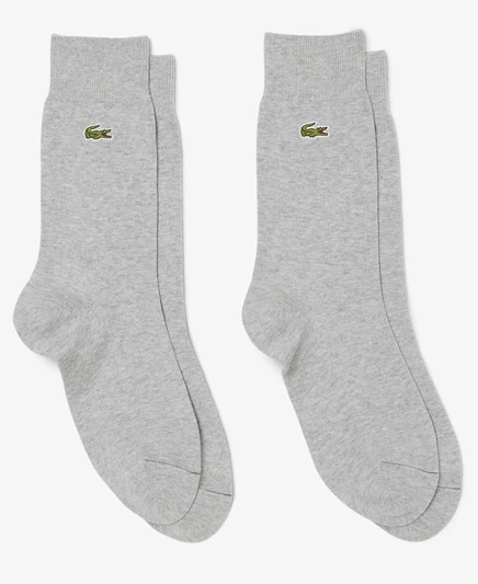 Мужские носки Lacoste высокие, 2 пары, серые