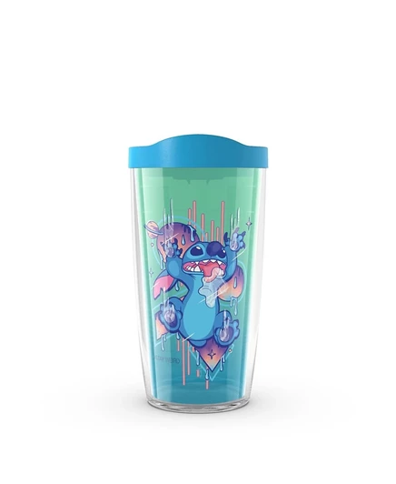 Tervis Disney Lilo and Stitch #StayWeird Сделано в США, Туристический стакан с двойными стенками, сохраняет напитки холодными и горячими, 16 унций, Классический