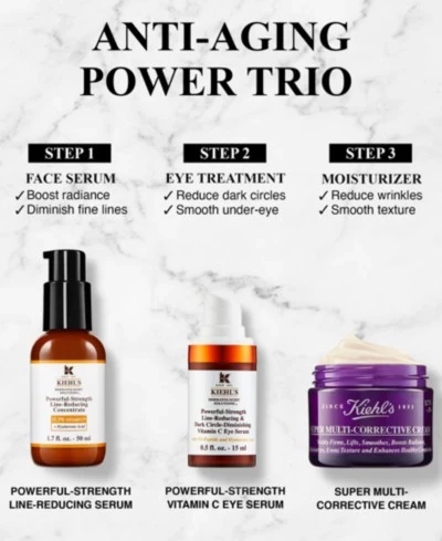 Набор средств ухода Kiehl's Anti-Aging Power Trio
