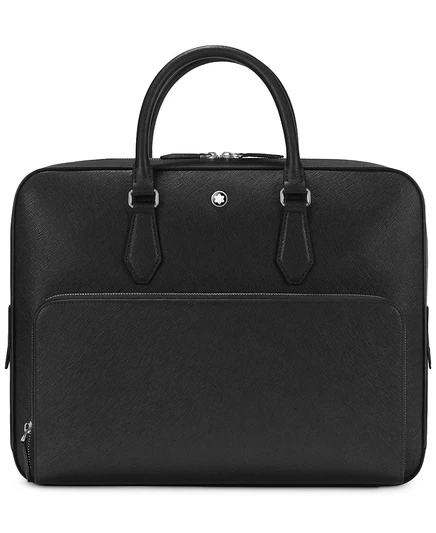 Мужской кожаный портфель Montblanc Sartorial средний, черный