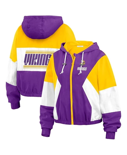 Женская ветровка WEAR by Erin Andrews Vikings, многоцветная