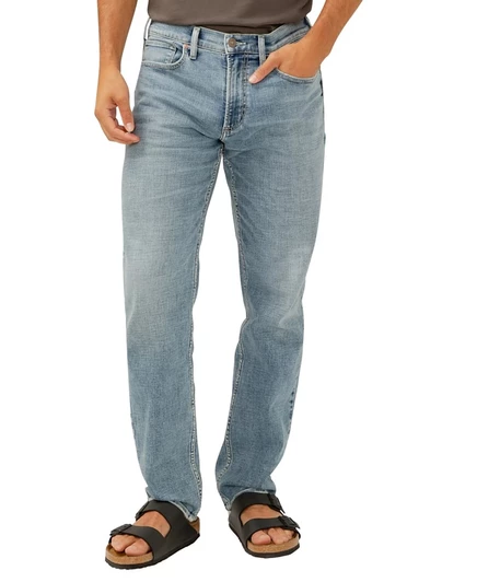 Мужские джинсы Silver Jeans Co. Eddie спортивного кроя, синие