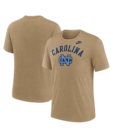 Мужская футболка Nike Tar Heels Legacy, коричневая