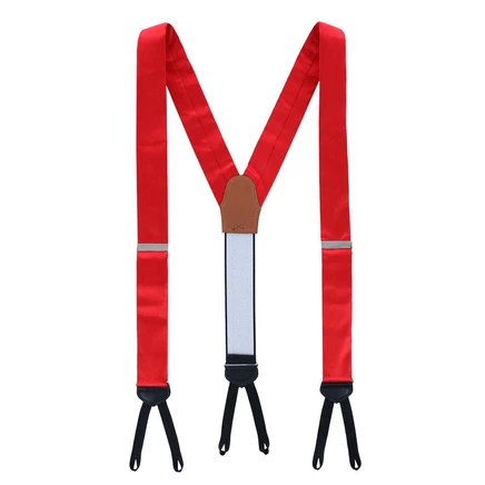 Мужские строгие подтяжки TRAFALGAR из однотонного шелка Sutton red