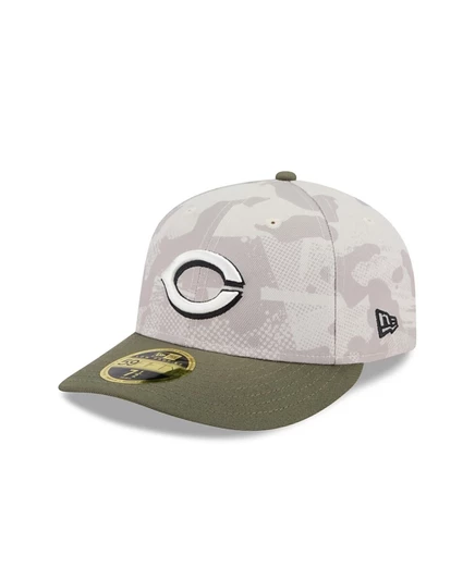Мужская кепка New Era 59FIFTY Cincinnati Reds, бежево-оливковая