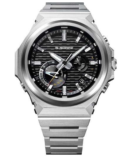 Мужские японские кварцевые часы G-Shock из нержавеющей стали серебристого цвета, 44,2 мм