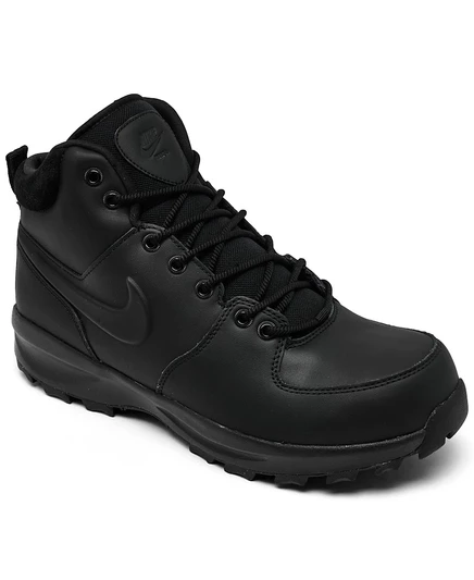 Мужские ботинки Nike Manoa кожаные, черные