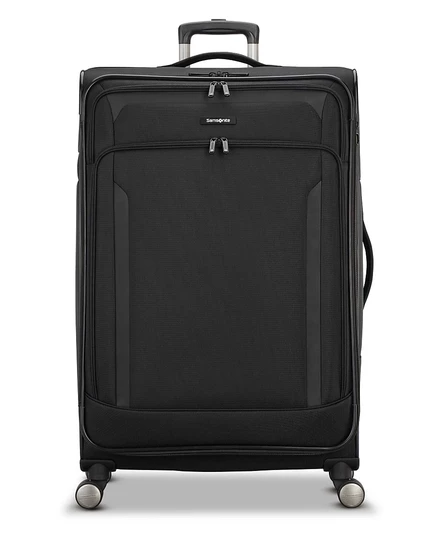 Большой чемодан Samsonite X-Tralight 4 с расширением, черный