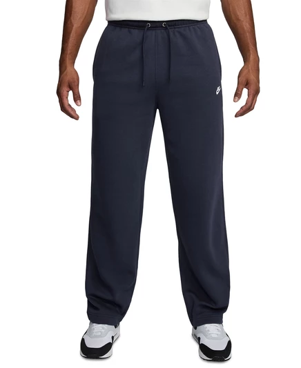 Мужские брюки из матового флиса с открытым подолом Nike Club  blue
