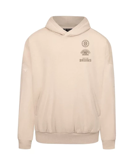 Мужская кремовая толстовка-пуловер Levelwear Boston Bruins Contact Stamp с капюшоном cream
