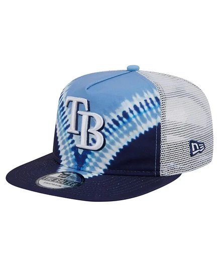 Мужская кепка New Era Tampa Bay Rays тракер тай-дай, синяя