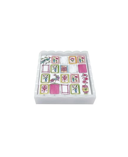 Набор салфеток Mariposa Mahjong Scalloped Cocktail 5.75