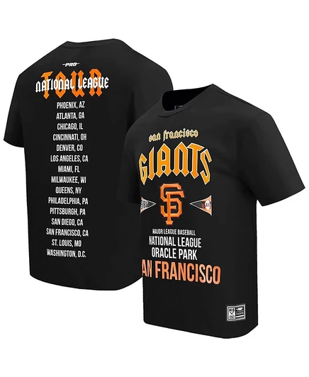 Мужская черная футболка Pro Standard Oversize City Tour от San Francisco Giants черного цвета black