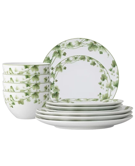 Набор столовой посуды Noritake Ivy Whisper, 12 предметов, зеленая