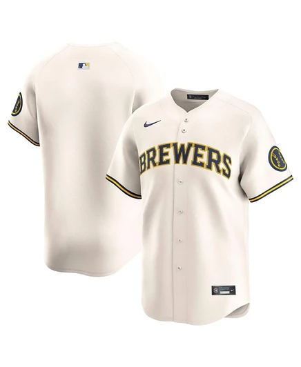 Мужская джерси Nike Milwaukee Brewers Home Limited, кремовая