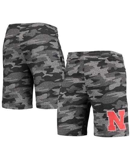 Мужские шорты Concepts Sport Nebraska Huskers Backup Terry, серые