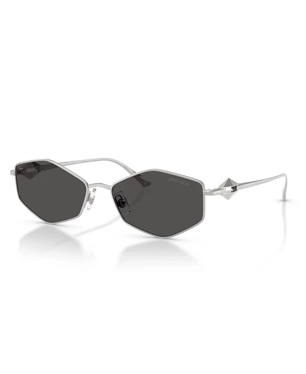 Большие женские солнцезащитные очки Jimmy Choo, серебристый JC4017