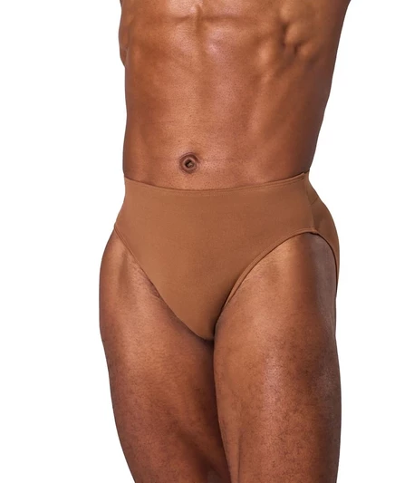 Мужской танцевальный бандаж Capezio full seat, коричневый
