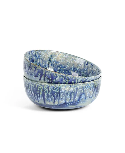 Сервировочные миски LEMIEUX ET CIE Hanami, набор из 2 синих