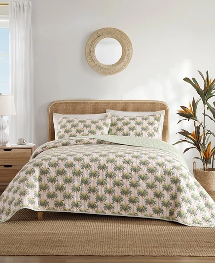 Комплект хлопковых реверсивных одеял Tommy Bahama Santiago из 2 предметов, Твин