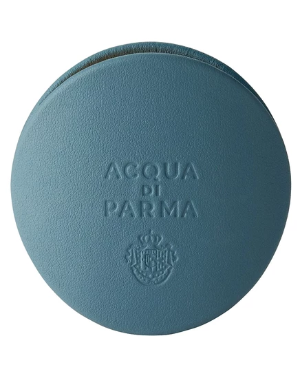 Корпус автомобильного диффузора ACQUA DI PARMA из телячьей кожи бирюзового цвета, белый
