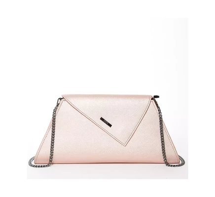  Металлический клатч Angelica из розового золота rose gold