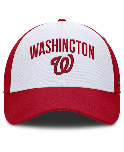 Мужская белая/красная кепка Nike Washington Nationals Club Performance с регулируемой посадкой white, red