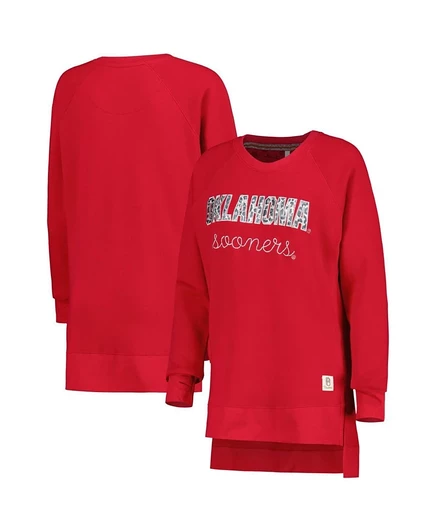 Женский свитшот Pressbox Oklahoma Sooners, красный