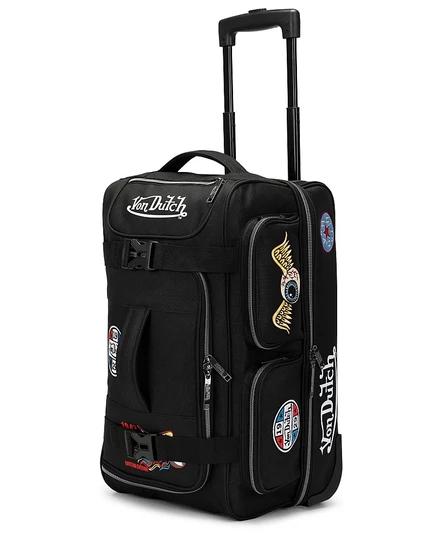 Дорожная сумка Von Dutch Patch 28″ на колесах, черная
