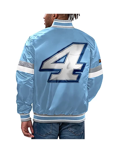 Стартовая мужская светло-голубая спортивная куртка Kevin Harvick Home Game с полной застежкой на молнию light blue