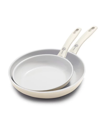 Набор сковород GreenPan Dover 20,3 и 25,4 см, кремовый