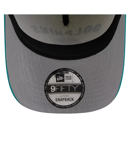 Мужская бейсболка New Era кремового цвета/цвета морской волны Miami Dolphins на драфте НФЛ 2025 года с А-образной оправой длиной 9 футов 5 дюймов cream, aqua