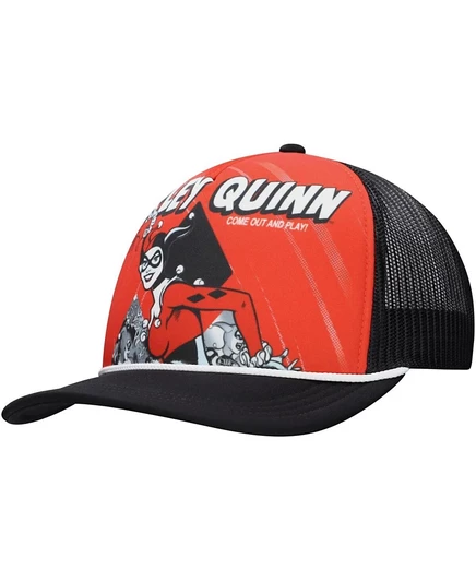 Унисекс кепка LIDS Harley Quinn тракер, красно-черная