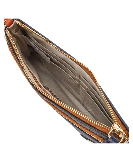 Напульсник Dooney Bourke Atlanta Braves Infield с двойной застежкой-молнией midnight b