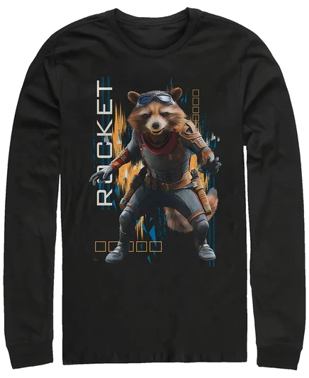 Мужской лонгслив Fifth Sun Avengers Endgame Rocket, черный