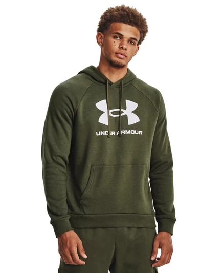 Мужская худи Under Armour Rival Logo, зеленая