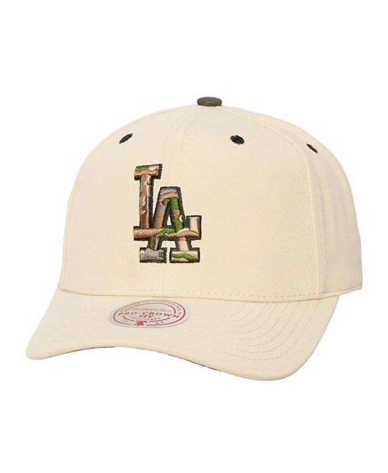Унисекс кепка Mitchell & Ness Pro Crown Los Angeles Dodgers, кремовая