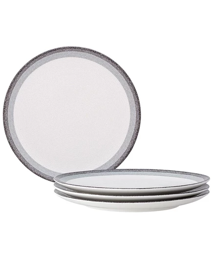 Обедная тарелка noritake colorscapes layers coupe 11″, серая
