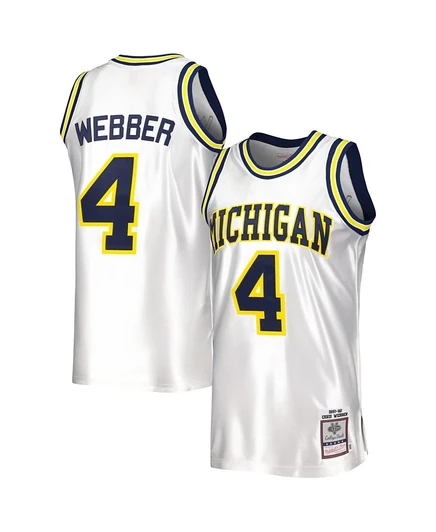 Мужская майка Mitchell & Ness Chris Webber, белая