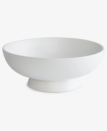 Миска на ножке The Cellar Matte White, матовая белая