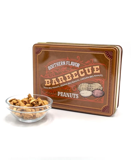 Арахис DM Snacks Southern BBQ в подарочной банке, 340 г