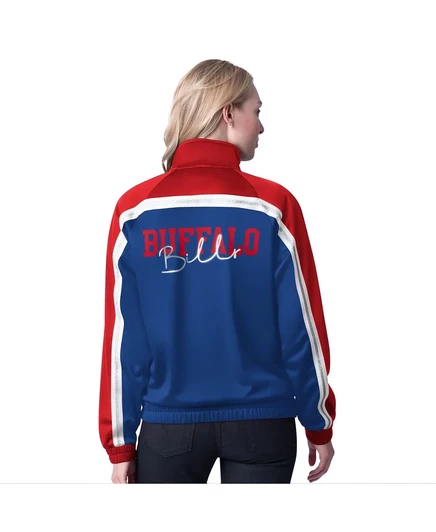 Женская спортивная куртка Royal Buffalo Bills Post Game на молнии G-III 4Her от Carl Banks royal
